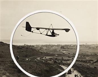 (EARLY AVIATION) A selection of 10 press photographs documenting the early decades of aviation, including one Wright Brothers photograp